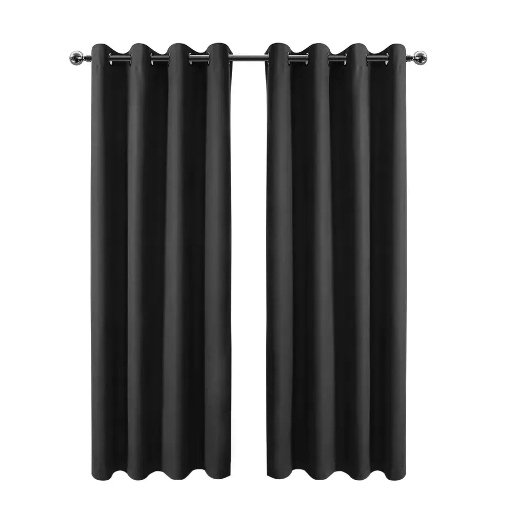 Blackout Curtain Grommet Room Darkening Thermal Window Drapes Privacy Panel Set