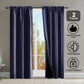 Blackout Curtains Set of 2 52x84 Thermal Rod Pocket Room Darkening Privacy