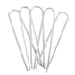 8in 11 Gauge Landscape Staples 50 Pack Galvanized Garden Sod Weed Barrier Pins