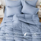 Blue Comforter Set Twin Queen King Size Bedding All Season Soft Down Alternative