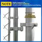 2 Pack 1-5/8in Chain Link Fence Gate Hinge Galvanized Steel Nut Bolt Hardware