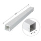 FRP Square Tube 2 Pack 24in Fiberglass 1.96in OD 0.18in Wall Composite Tubing