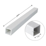 FRP Square Tube 2 Pack 24in Fiberglass 1.96in OD 0.18in Wall Composite Tubing