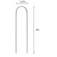 8in 11 Gauge Landscape Staples 50 Pack Galvanized Garden Sod Weed Barrier Pins