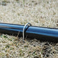8in 11 Gauge Landscape Staples 50 Pack Galvanized Garden Sod Weed Barrier Pins