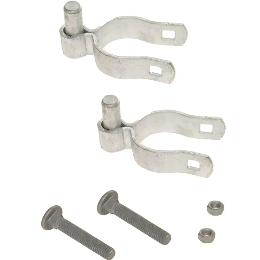 2 Pack Chain Link Gate Hinges for 1-5/8" OD Posts Steel Hardware