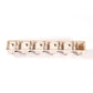 Broom Holder Wall Mount Mop and Broom Organizer Rack 5 Slots 6 Hooks White