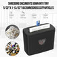 Woolsche 5 Sheet Cross Cut Paper Shredder P-4 High Security Home Office Black