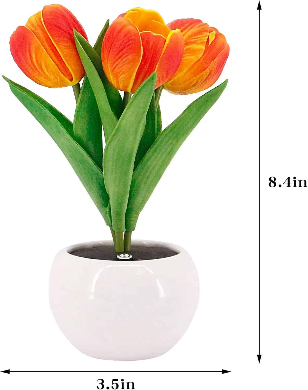 Tulip Lamp LED Table Lamp Flower Vase Desktop Decoration Dimmable Night Light