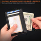 Mens Leather Slim Wallet RFID Blocking Credit Card Holder ID Money Pocket
