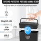 Woolsche 5 Sheet Cross Cut Paper Shredder P-4 High Security Home Office Black