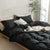 King Duvet Cover Set Soft Microfiber Luxury Bedding Hidden Zipper Corner Ties