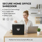 Woolsche 5 Sheet Cross Cut Paper Shredder P-4 High Security Home Office Black