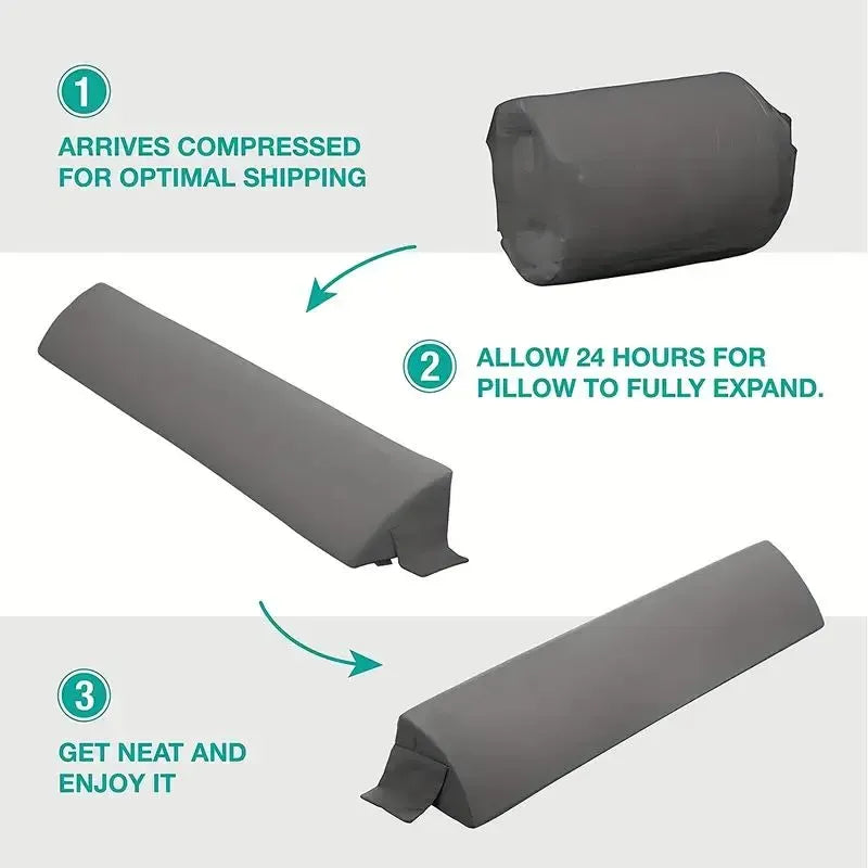 Bed Gap Filler Pillow Headboard Wedge 54 Inch Full Size Mattress Gap Cushion
