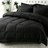 Black Bedding Comforter Set 2 & 3 Piece Soft Microfiber Twin Queen King Size
