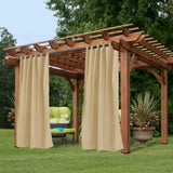 Outdoor Blackout Curtain Tab Top Patio Pergola Gazebo Privacy Drape 1 Panel