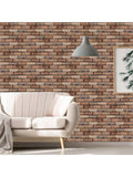10 Pack 3D Brick Wall Panels 11.8" Peel Stick Faux Brick PE Foam Wallpaper