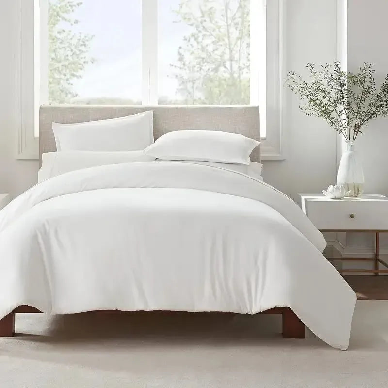 Duvet Cover Set Twin Queen Ultra Soft Luxury Hidden Zipper Corner Ties Bedding