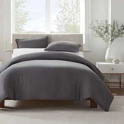 Duvet Cover Set Twin Queen Ultra Soft Luxury Hidden Zipper Corner Ties Bedding