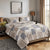King Comforter Set 3 Piece Soft Microfiber All Season Farmhouse Bedding Quilted