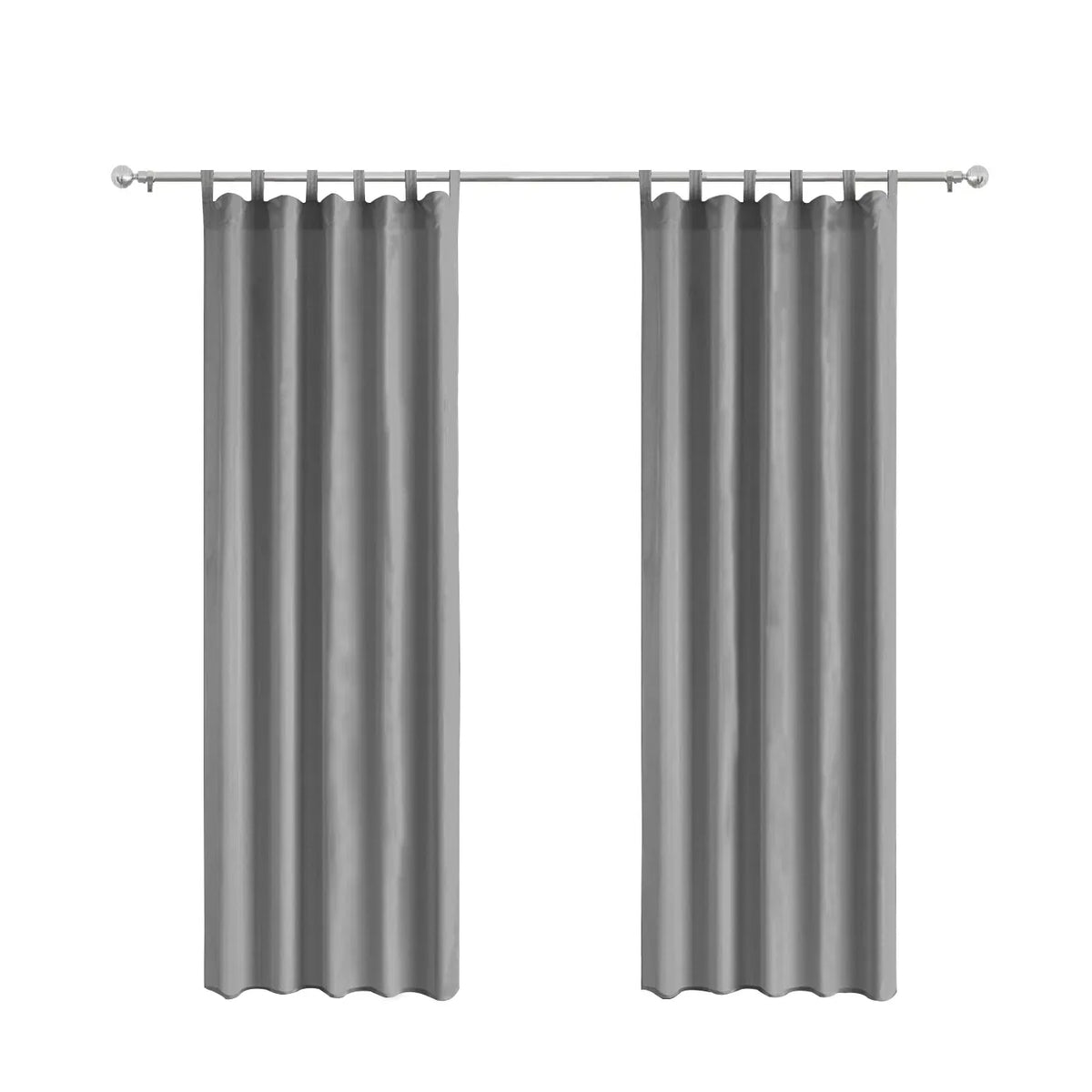 52x84 Gray Outdoor Blackout Curtains 2 Panels Patio Pergola Privacy Thermal