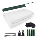 36x36 Plant Frost Cover Kit Winter Freeze Protection Blanket with Frame Stakes