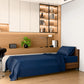 Twin Size Sheets 3PC Navy Blue Brushed Microfiber 14" Deep Pocket Bed Sheet Set