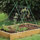 10 Pack 5FT Plant Stakes 60" Garden Support Poles Tomato Cucumber Climbing Vines