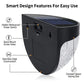RGB Solar Fence Lights Outdoor Waterproof Deck Step Stair Post Lights Black 6 Pack