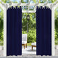 50x96 Outdoor Blackout Curtain Dark Blue Grommet Patio Pergola Privacy 1 Panel