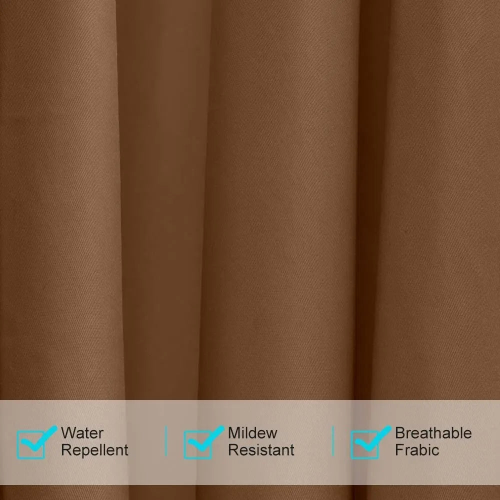 50x108 Brown Outdoor Curtains Set of 2 Grommet Blackout Patio Pergola Privacy