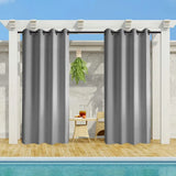 Outdoor Blackout Curtain Panel Grommet Patio Pergola Privacy 1 Panel 50in Wide