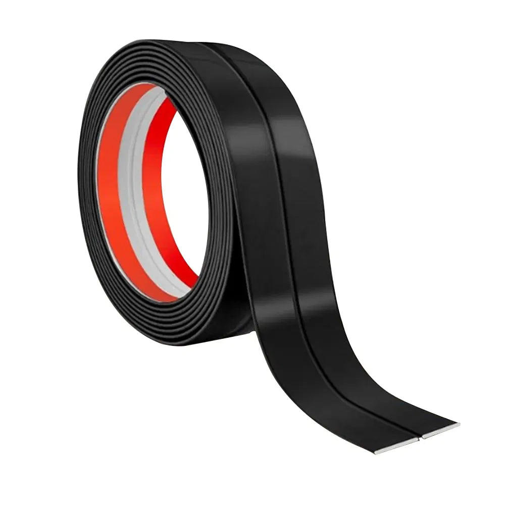 Self Adhesive Flexible Corner Trim PVC 10ft Peel & Stick Baseboard Molding Black