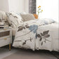 Floral Duvet Cover Set Twin Queen Size Soft Microfiber Zipper Closure Bedding