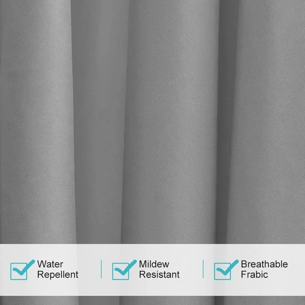50x108 Gray Outdoor Curtain Panel Grommet Blackout Patio Pergola Privacy 1 Panel