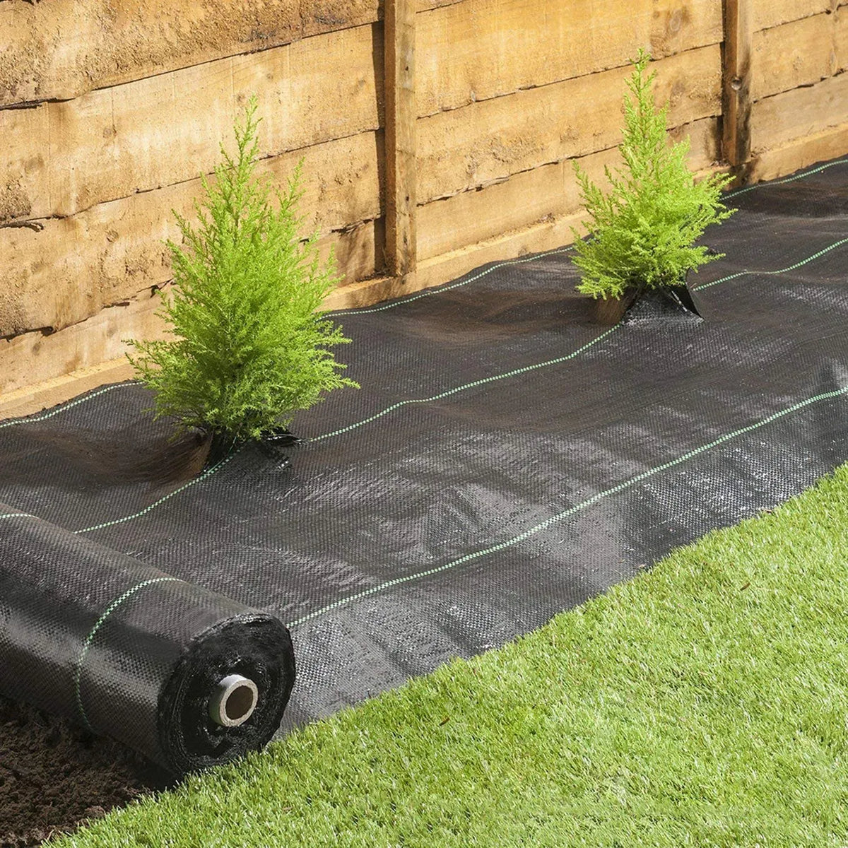 3.2oz Woven Weed Barrier Landscape Fabric 5x100 Ft Heavy Duty Ground Cover Roll