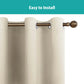Blackout Curtains Set of 2 52x84 Thermal Grommet Room Darkening Privacy