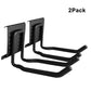2 Pack Garage Storage Hooks Wall Mount Metal Ladder Hose Tool Organizer Black