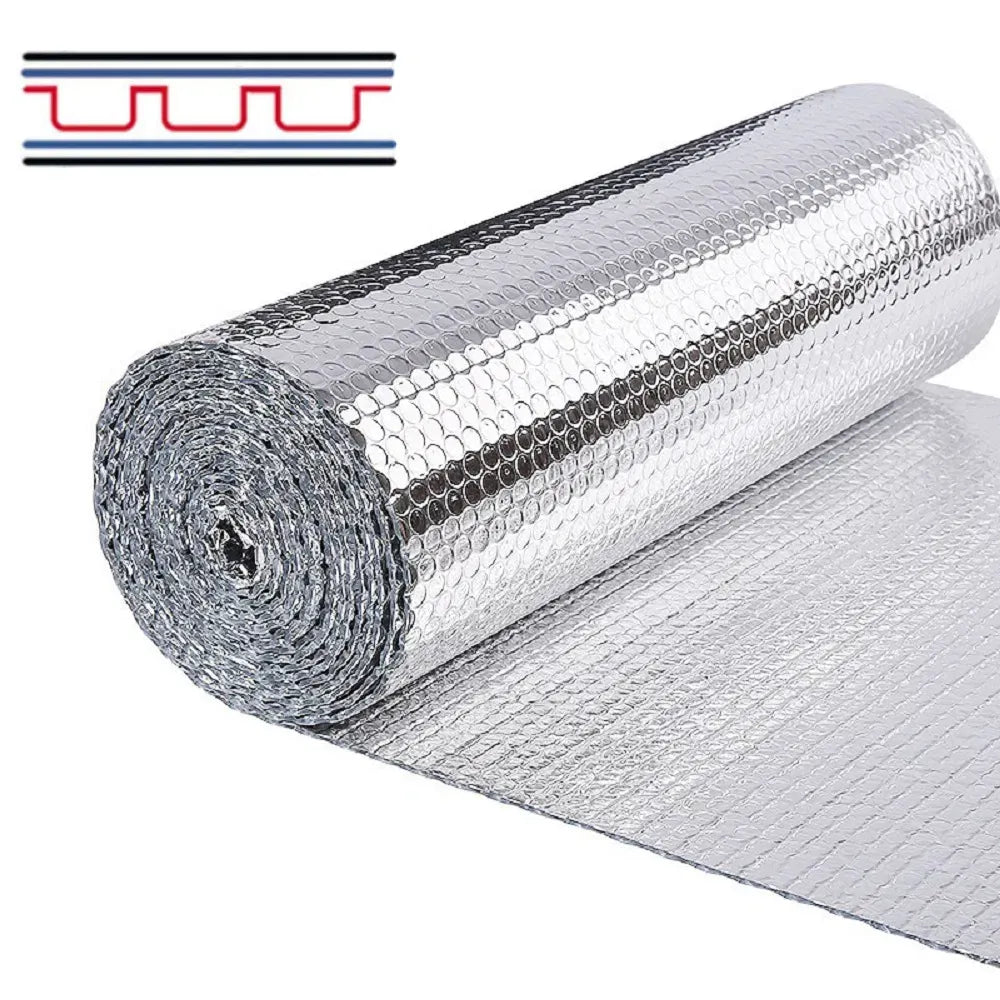 8in x 100ft Reflective Foil Bubble Insulation Radiant Barrier HVAC Wrap