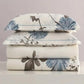 Floral Duvet Cover Set Twin Queen Size Soft Microfiber Zipper Closure Bedding