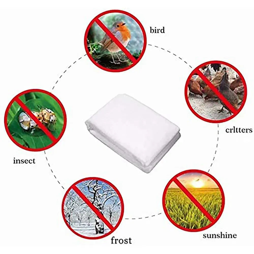 192x180" Tree Frost Protection Cover Bag 0.95oz Plant Freeze Blanket Drawstring