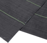 6x12 ft Weed Barrier Landscape Fabric 3.2oz Woven Ground Cover Black Garden Mat