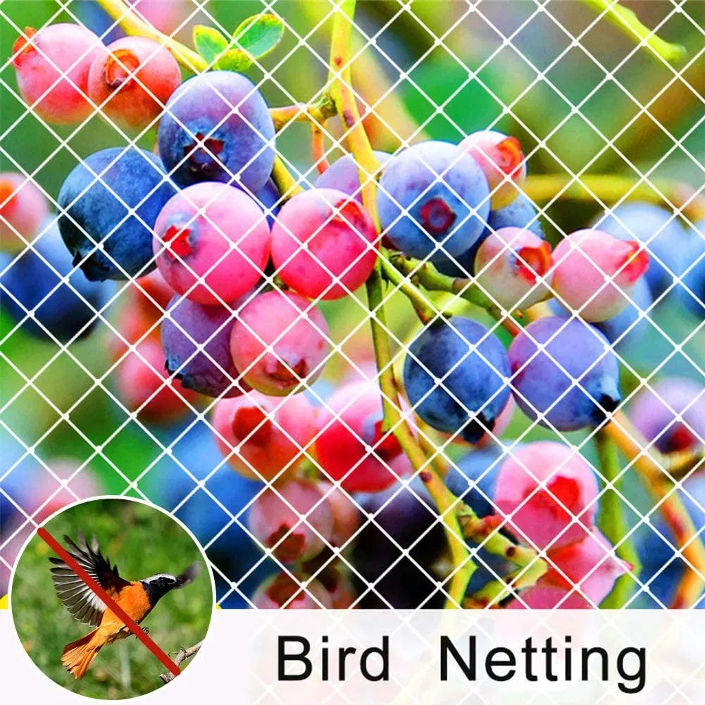25 ft x 50 ft White Garden Bird Netting Anti Bird Outdoor Protection Net 2 Pack