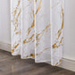 52x84 Sheer Curtains 2 Panels Metallic Print Rod Pocket Light Filtering Drapes