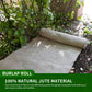 5.3ft x 50ft Burlap Roll Natural Jute Garden Fabric Weed Barrier Tree Wrap