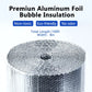 8in x 100ft Reflective Foil Bubble Insulation Radiant Barrier HVAC Wrap