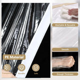 Dust Barrier Zipper Door 48x86.4 Plastic PE Construction Painting Cover 100Mic