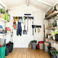 2 Pack Garage Storage Hooks Wall Mount Metal Ladder Hose Tool Organizer Black