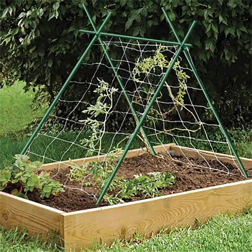 20 Pack 23in Plant Stakes 5/8in Steel Garden Support Rods Green Plastic Coated