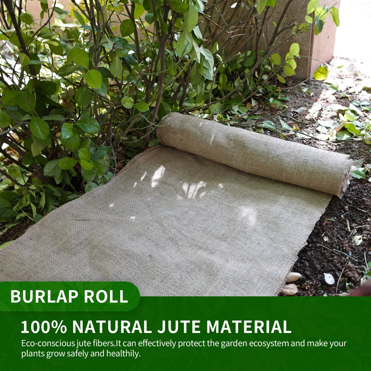 63in x 50ft Jute Burlap Fabric Roll Natural Garden Wedding DIY Craft Material